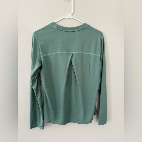 SHORE TO SUMMIT Long Sleeve UV MESH Tee Cooling Stretch Green Size M - Picture 6 of 7
